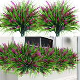 Sggvecsy 24 bundles outdoor faux lavender flowers brighten porch dΓ©cor.