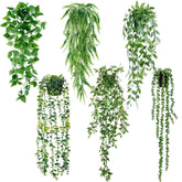 Sggvecsy eucalyptus 21.5-inch hanging plant adds natural color to any living room.
