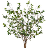 Sggvecsy ficus branches, 43-inch six-pack, realistic leaves for home decor.