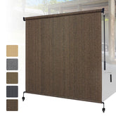 Shade&Beyond outdoor roller shade with splicing design enhances transport and prevents sagging