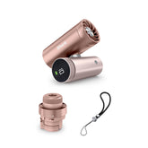 Shark ChillPill rose gold body for portable cooling on the go.
