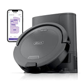 Shark Navigator robot vacuum cleaning carpets and hard floors with strong suction.