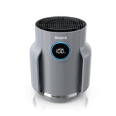 Shark NeverChange Compact Pro front view shows a space-saving purifier for small rooms.
