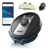 Shark RV2400WD front view robot ready to clean carpets and floors.