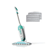 Shark S1000 steam mop with removable water tank enables easy refills during cleaning.