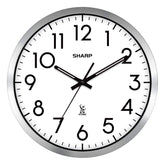 Sharp Atomic wall clock with 12in dial for quick time checks
