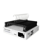 Sharpty pant and skirt hangers compact pack 25 keep wardrobes neat and space-efficient.