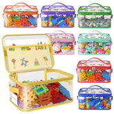 Shcsdr 8-pack large toy storage bags with labels keep toys organized and visible