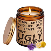 Sheartoumen Mother's Day lavender soy candle in a gift box for mom.
