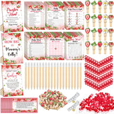 Sherr strawberry baby shower games package ready to spark party fun.