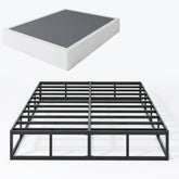 SHLAND Queen Box Spring 9-Inch profile elevates mattress with solid support