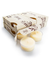 Shortie's Vanilla Bean tealight with clear cup for bright ambiance