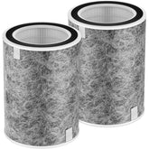 ShufudeJa HP201 HP302 replacement filter 2-pack box showing packaging for Shark purifiers