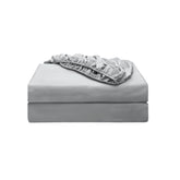 Shunjie.Home twin XL fitted sheet gray closeup showing 16-inch deep pockets.