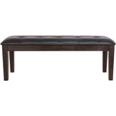 Signature Design by Ashley Haddigan dining bench cushioned seat for comfortable family meals.