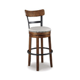 Signature Design by Ashley Valebeck barstool wood and metal construction for durable kitchen seating
