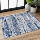 SIILOOM 2x3 modern rug entryway navy blue with warm underfoot texture for busy mornings.