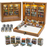 Silanit Anxiety Bookshelf with six lights for a cozy reading nook