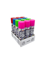 Silly String Original 12-pack colors ready for vibrant party spraying.