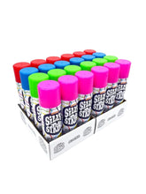 Silly String Original 24-pack front view, vibrant colors for celebrations.