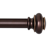 SIMEWIN heavy-duty curtain rod in bronze finish, sturdy support for drapery