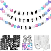 Simgoing Giant Bracelet Garland Kit components arranged for DIY banner creation