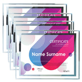 SIMON'S SHOP 4-pack 8.5x11 diploma frame with clear glass protects certificates.