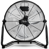Simple Deluxe 18-Inch industrial floor fan front view delivering powerful airflow for workshops.