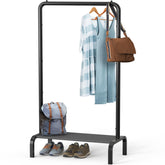 Simple Houseware 30in narrow rack front view showing space saving design for small closets