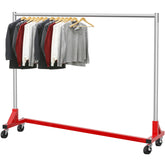 Simple Houseware garment rack with Z-base for space-saving stacking