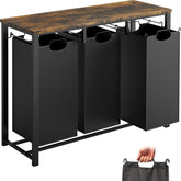 Simple Houseware 3-section sorter with pull-out hampers for organized laundry workflow.