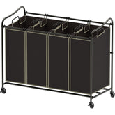 Simple Houseware frame: sturdy steel backbone for long-lasting laundry sorting.