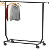 Simple Houseware Supreme garment rack with extendable rod for extra hanging space.