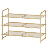 Simple Trending 3-Tier shoe rack side view highlighting compact storage for entryways.