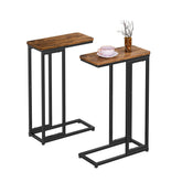 Simple Trending C-shaped side table 2pc fits under a sofa for easy reach.