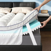 Simpledad King topper layered design for customizable firmness and comfort