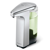 simplehuman 8 oz touch-free dispenser with brushed nickel finish for hygienic hands-free soap