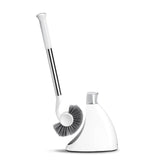 simplehuman toilet brush with caddy and stainless steel rod keeps bathrooms tidy and hygienic