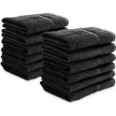 SIMPLI-MAGIC 79178 black hand towel, 16x27, sturdy cotton for daily use