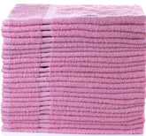 SIMPLI-MAGIC pink cotton hand towels offering plush softness and quick absorbency.