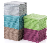 SIMPLI-MAGIC cotton wash cloths 12x12 multicolor pack with plush absorbency for home use
