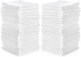 Simpli-Magic cotton washcloths 40-pack 12x12 inches, soft and absorbent for daily cleansing