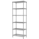 SINGAYE 6-shelf unit front view for durable kitchen and garage organization.