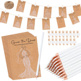 Sinload guess the dress cards pack for bridal showers to engage guests.