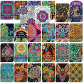 Sinload mindful coloring set with 72 pages in a compact bundle for portable coloring sessions