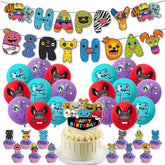 Sinrier Tooth Monster banner for a playful birthday display with bold colors.
