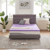 SINWEEK 2-inch gel memory foam topper offers breathable comfort and pressure relief for nightly support.