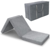 SINWEEK Tri Folding Mat Topper side view showing compact, supportive design for small spaces