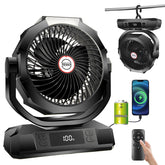Sireck 40000mAh camping fan with large battery for off-grid cooling.