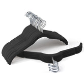 Sishynio Premium Velvet Hangers with space-saving design keep shirts neatly organized.